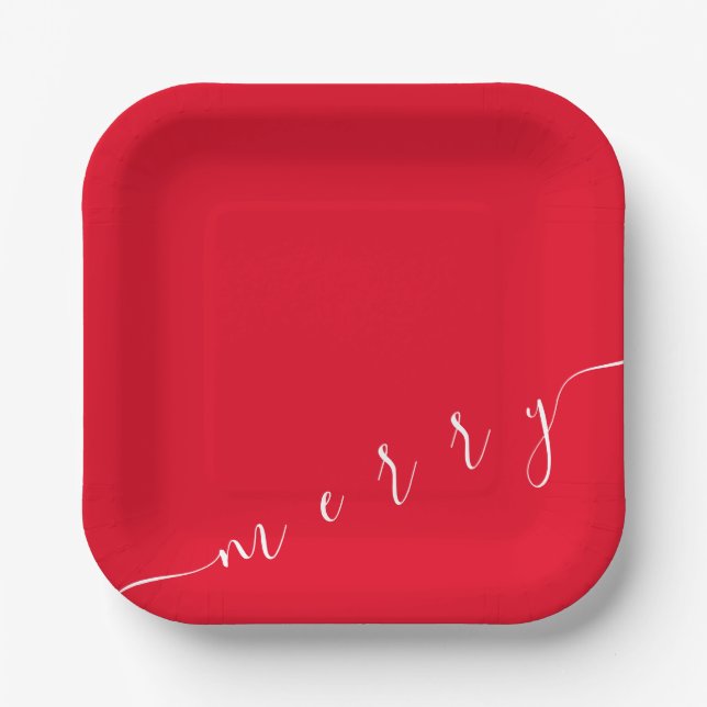 Happy Merry Party Plate (Front)