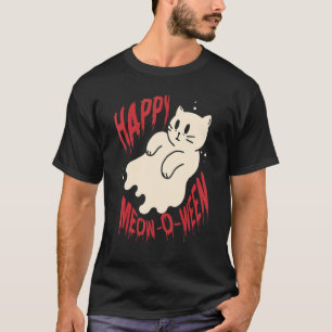 Happy Mew O Ween Black Cat For Halloween 1 T-Shirt