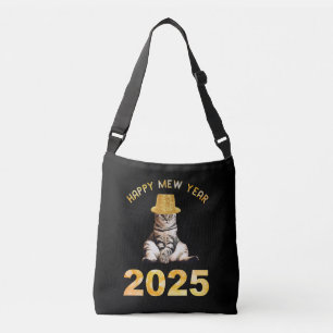 Happy Mew Year 2025 Crossbody Bag