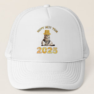 Happy Mew Year 2025 Trucker Hat