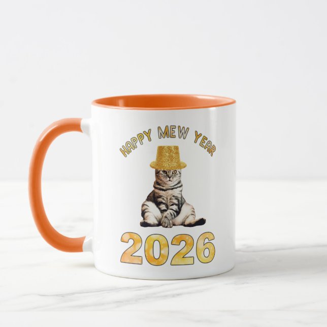 Happy Mew Year 2026 Mug (Left)