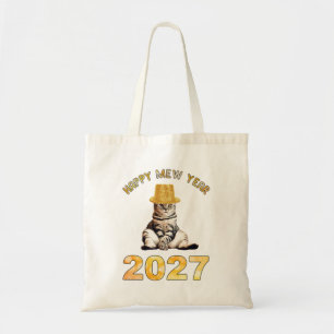 Happy Mew Year 2027 Tote Bag