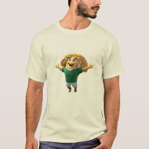 Happy Mexico Taco Soccer Mascot Celebration World T-Shirt