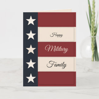 Happy Military Family Card – Personalized Gift