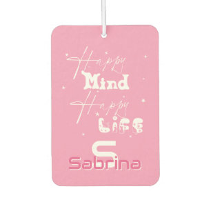 Happy Mind Happy Life Cute Air Freshener