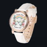 "Happy Mind Happy Life" Pastel Butterfly & Rainbow Watch<br><div class="desc">Brighten your day with this charming "Happy Mind Happy Life" Pastel Butterfly & Rainbow Watch. Designed to inspire positivity and mindfulness, this whimsical timepiece features a soft pastel rainbow, delicate butterflies, and the uplifting phrase "Happy Mind Happy Life" at its centre. The soothing colour palette and dreamy design make it...</div>