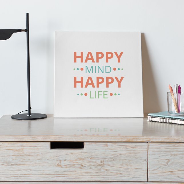 Happy Mind Happy Life Poster (Creator Uploaded)