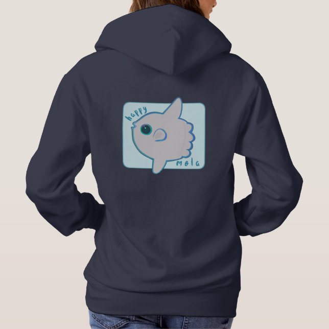 Happy mola ocean sunfish sweatshirt (Back)