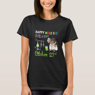 Happy Mole Day Avogadro's Number Chemistry Scienc T-Shirt