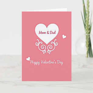 Happy Mom And Dad Valentines Day Card