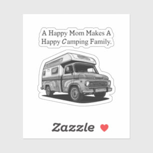 Happy Mom Happy Camping Family Outdoor Joyful