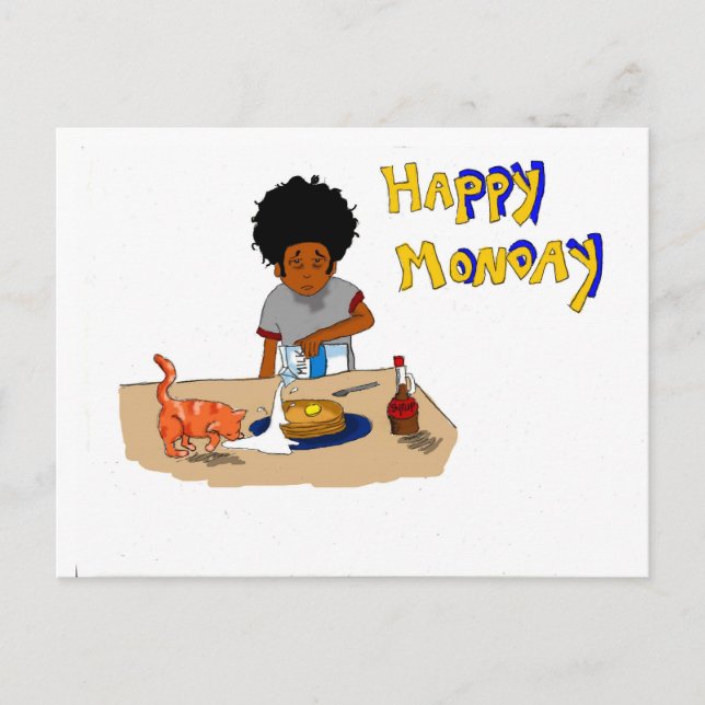 Happy Monday Postcard (Front)