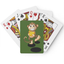 happy monkey Classic Playing Cards