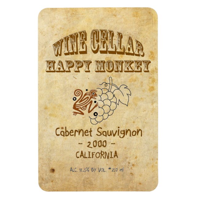 Happy Monkey Premium Magnet! Magnet (Vertical)