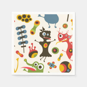 Happy Monsters Napkin