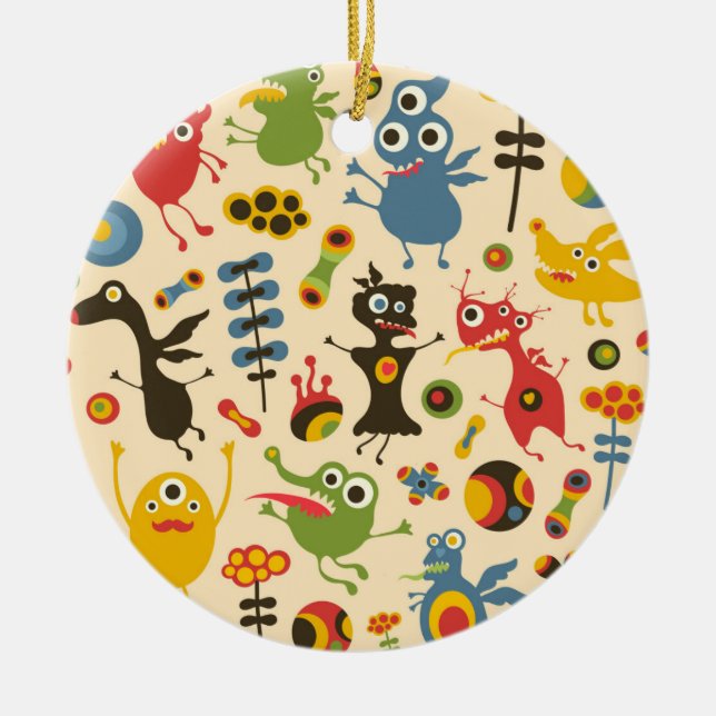 Happy Monsters Ornament (Front)