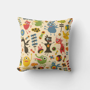 Happy Monsters Pillow