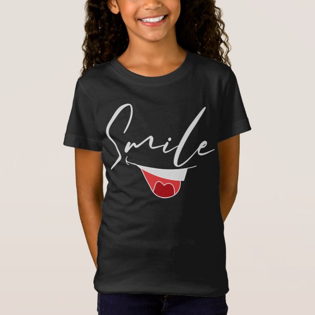 HAPPY MOOD SMILING MOOD. T-Shirt (Front)