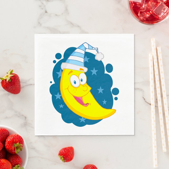 Happy Moon Face Napkin (Creator Uploaded)