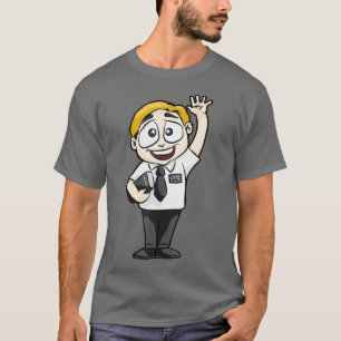 Happy Mormon Missionary   Elder with Bible T-Shirt