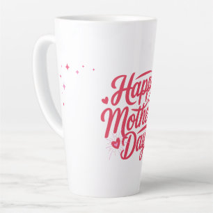 Happy mother day beautiful design latte mug