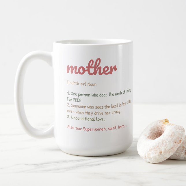 Happy Mother Day Coffee Mug (With Donut)