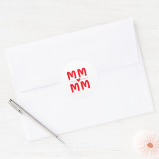 Happy Mother Day Post Card Classic Round Sticker