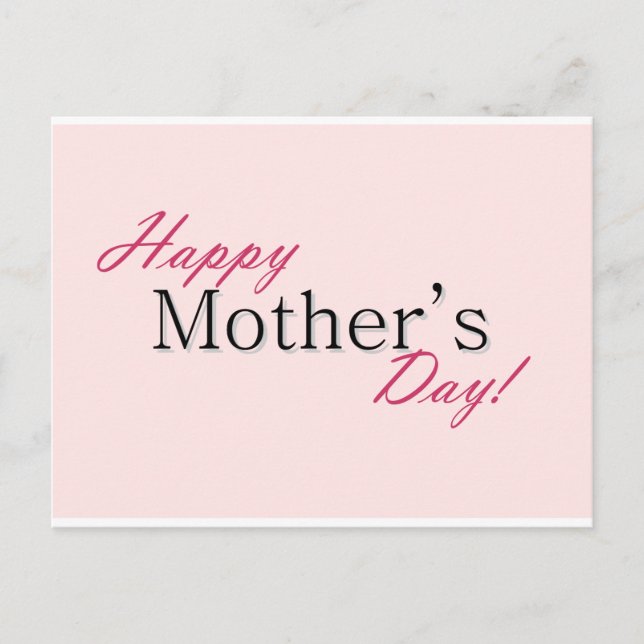 Happy mother day postcard (Front)