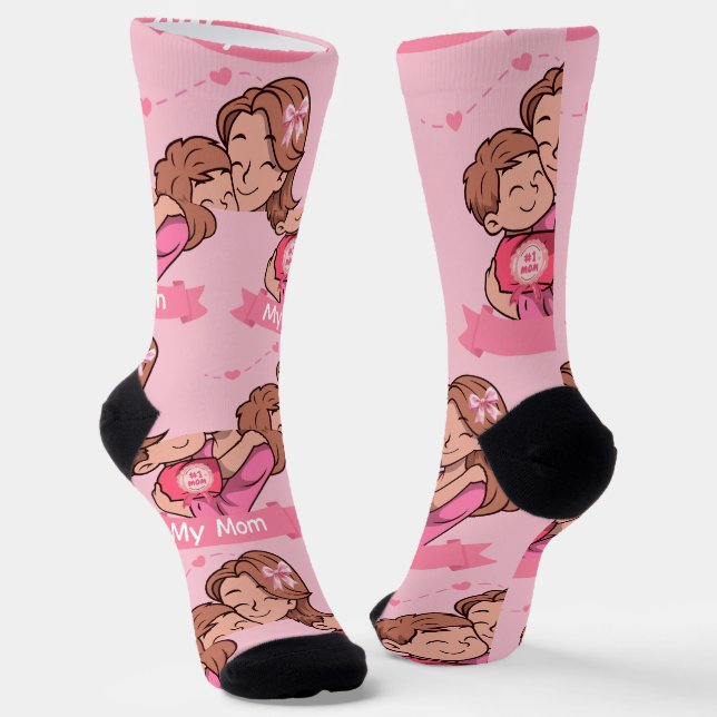 Happy Mother Day  Socks (Angled)