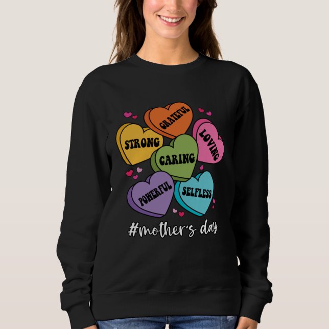 Happy Mother s Day 2023 Mothers Day Hearts Mom Day Sweatshirt (Front)