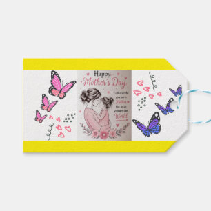 Happy Mother’s Day Butterfly Gift Tags