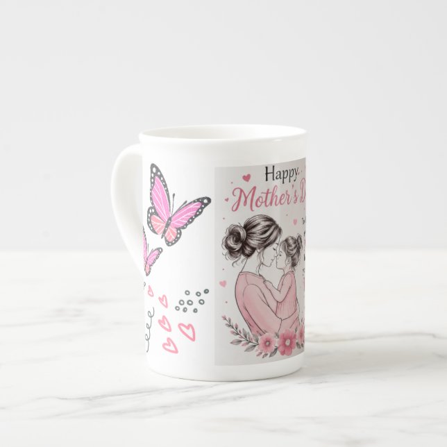 Happy Mother’s Day Butterfly Mug (Front Left)
