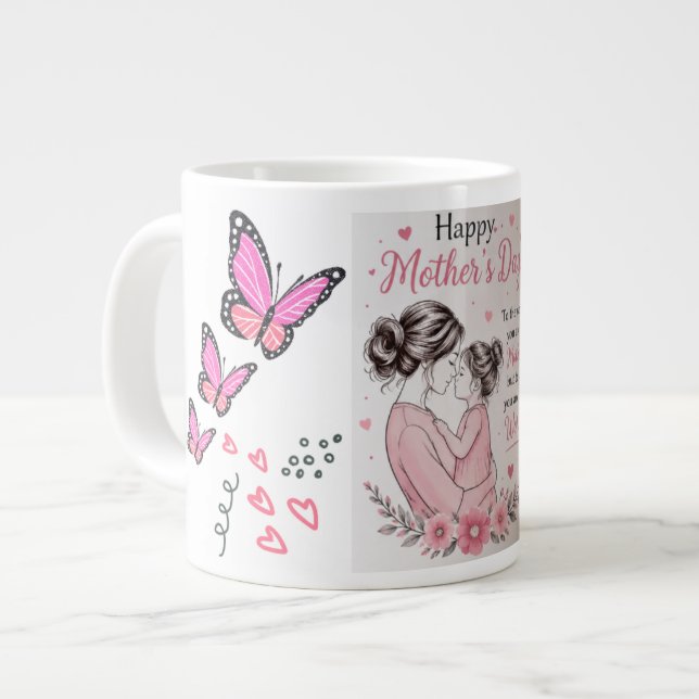 Happy Mother’s Day Butterfly Mug (Front Left)