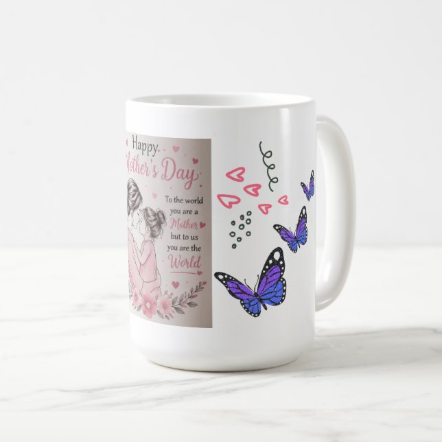 Happy Mother’s Day Butterfly Mug (Front Right)