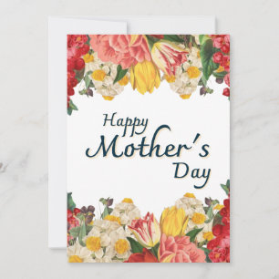 Happy Mother’s Day Card - Botanical Wildflowers 