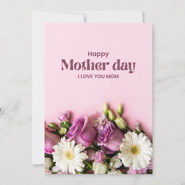 Happy Mother’s Day Card - Botanical Wildflowers  (Front)