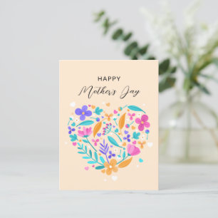 Happy Mother’s Day Card, Minimalist Mothers day  Postcard