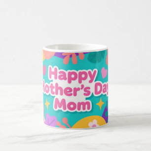 Happy Mother’s Day Colourful Flat Design Coffee Mug