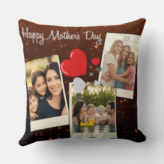 Happy Mother’s Day Custom Photo Collage Cushion