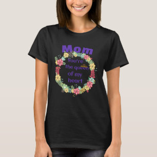 Happy Mother s Day Floral Wreath for Mum T-Shirt
