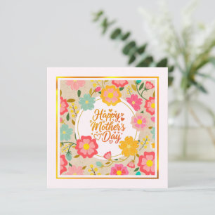 Happy Mother’s Day I Elegant Watercolor Floral Card