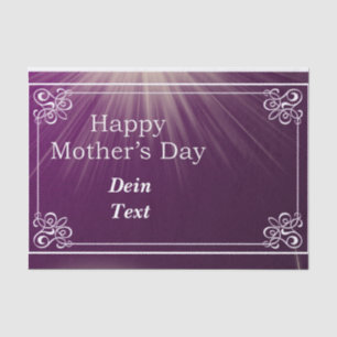 Happy Mother’s Day,lila hintergrund mit rahmen Ban Tissue Paper