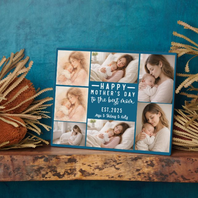 Happy Mother’s Day | Personalized Photo Plaque (Side)