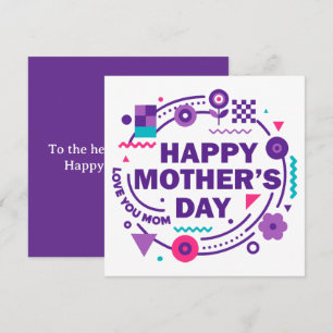 Happy Mother’s Day Retro Style Love You Mom