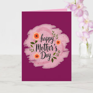 Happy Mother’s Day – Soft Floral Typography Card