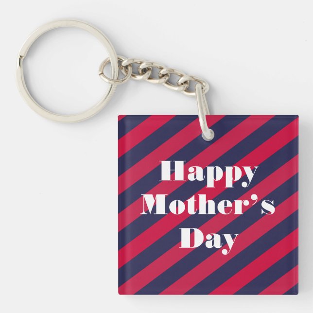 Happy Mother’s Day Square Key Ring (Front)