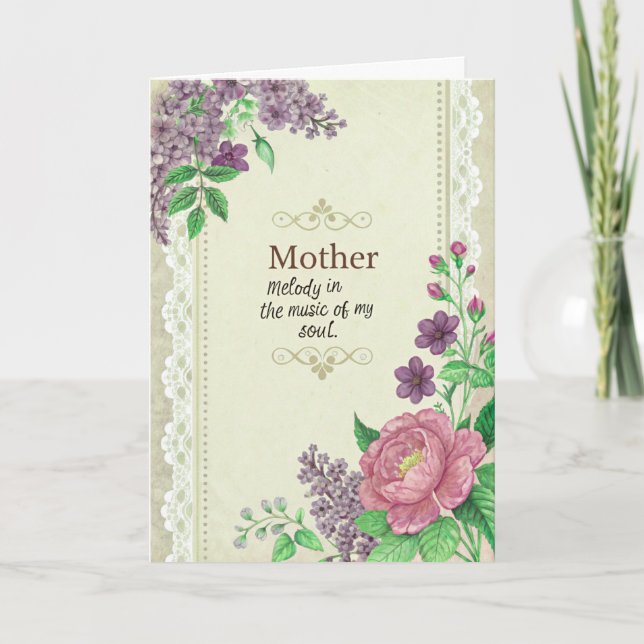 Happy Mother’s Day to the heart of our family Thank You Card (Front)