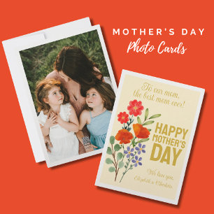 Happy Mother’s Day Wildflowers To Our Mum Holiday Card