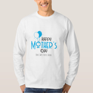 Happy Mother’s Day with Blue Balloons & Names T-Shirt