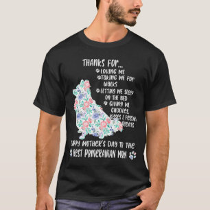 Happy Mother's Day 2021 Pomeranian Mum dog T-Shirt